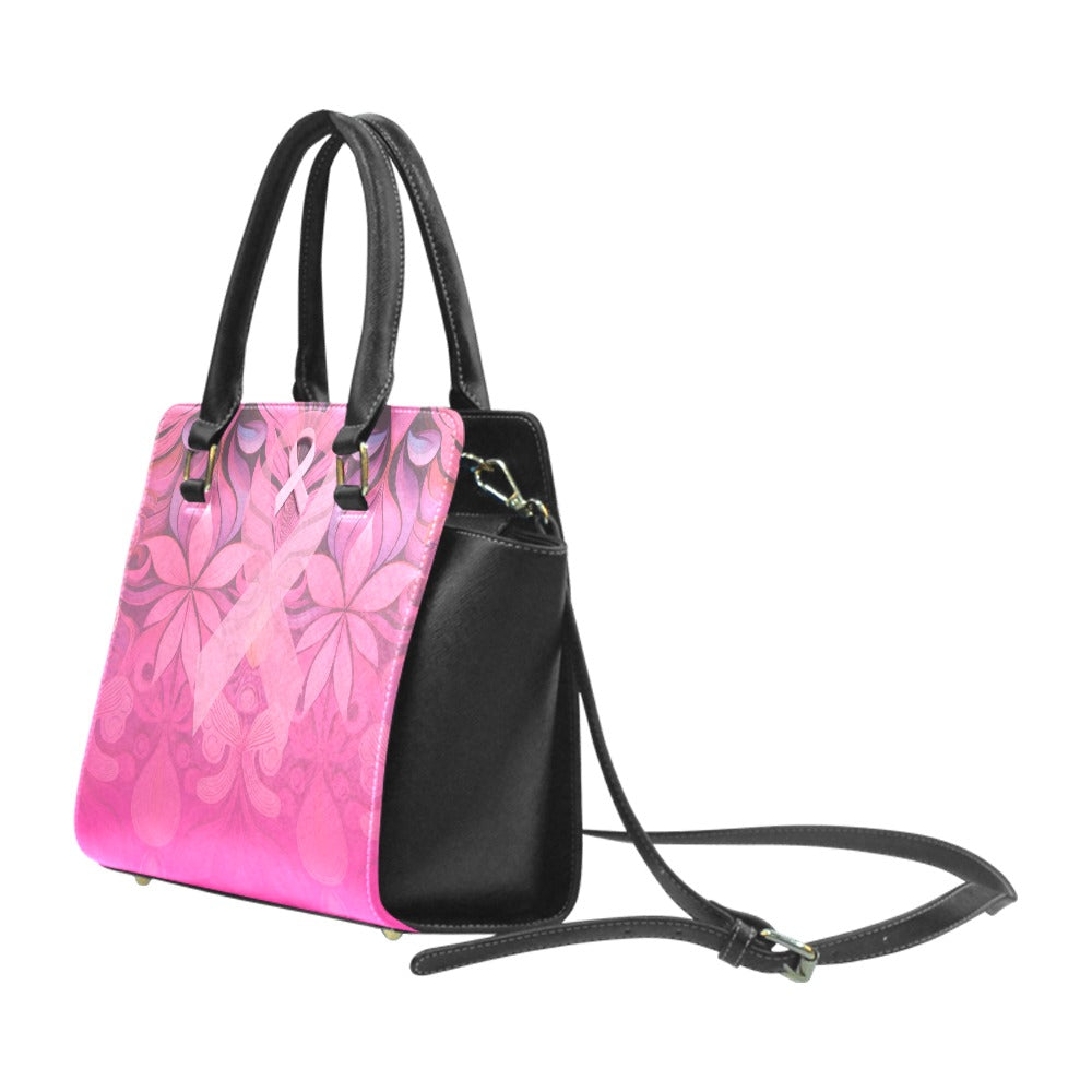 *Awareness Rivet Shoulder Handbag