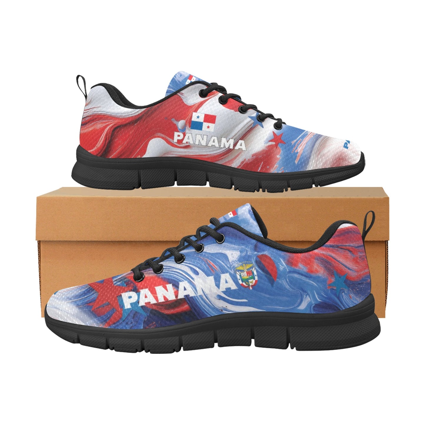 Panama Paint Women's Breathable Sneakers (Model 055)