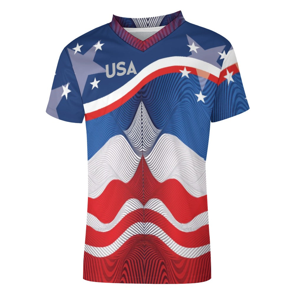 USA Football Soccer clothes V-neck