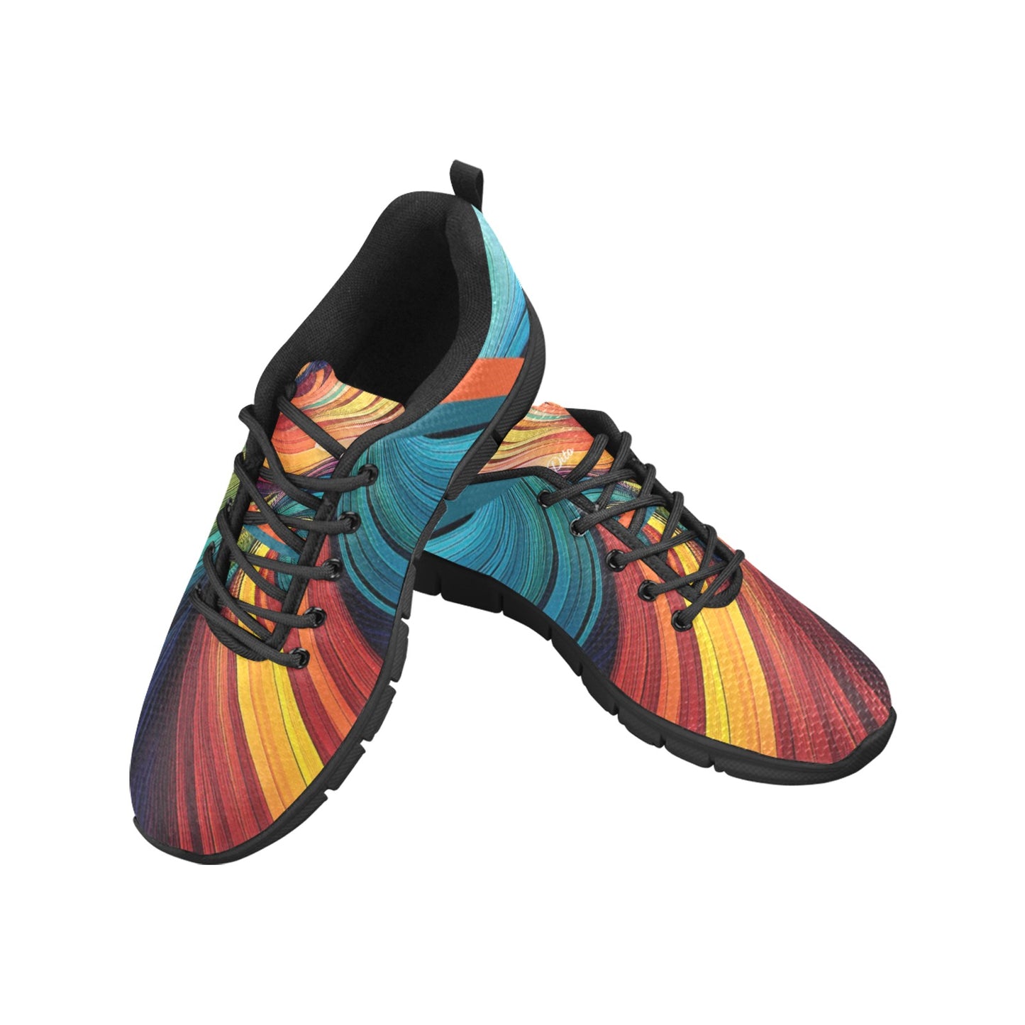 Rainbow Men's Breathable Sneakers (Model 055)
