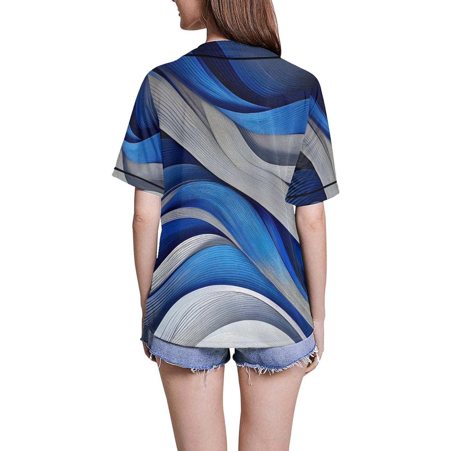 Blue Ribbon Women's All Over Print Baseball Jersey(ModelT50)