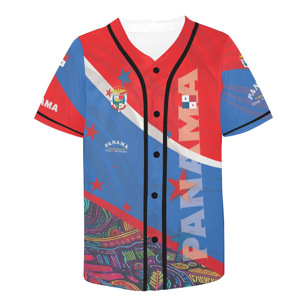 Panama Mola Men's All Over Print Baseball Jersey (T50)
