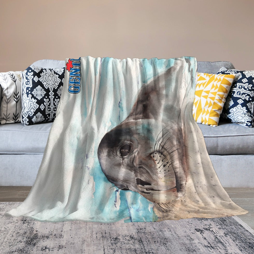 Genius Seal Ultra-Soft Flannel Blanket 60"x80"