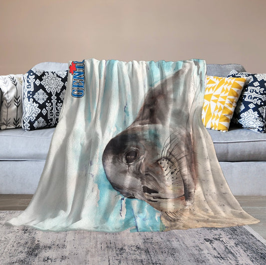 Genius Seal Ultra-Soft Flannel Blanket 60"x80"