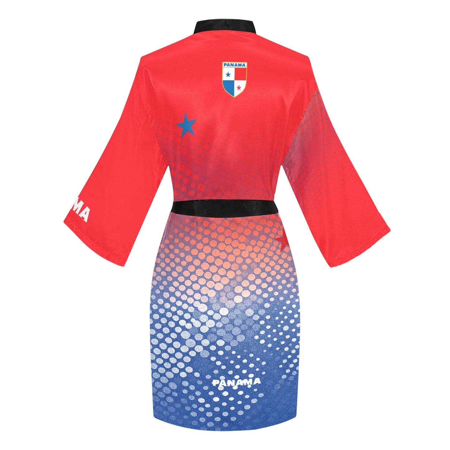 Panama Dots Women's Long Sleeve Kimono Robe