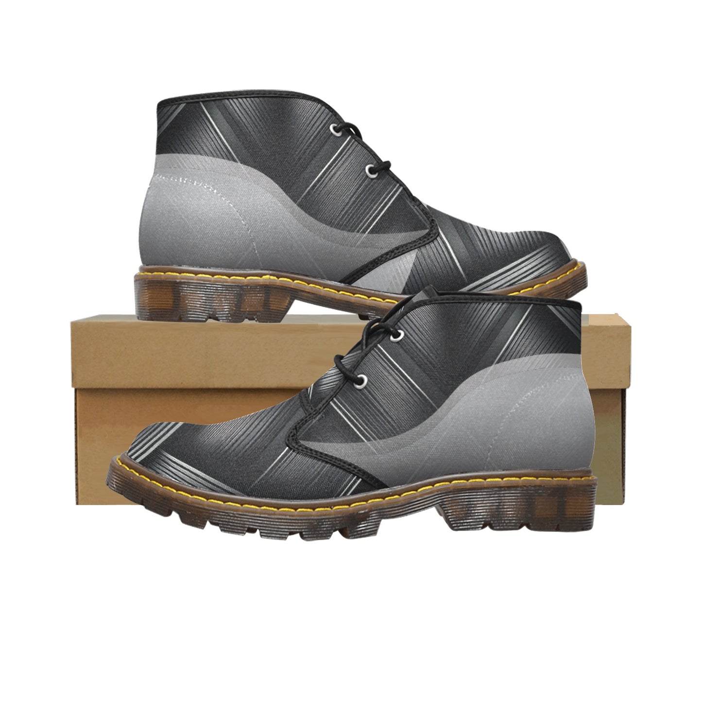 Black Diamond Men's Canvas Chukka Boots Shoe (Model 2402-1)