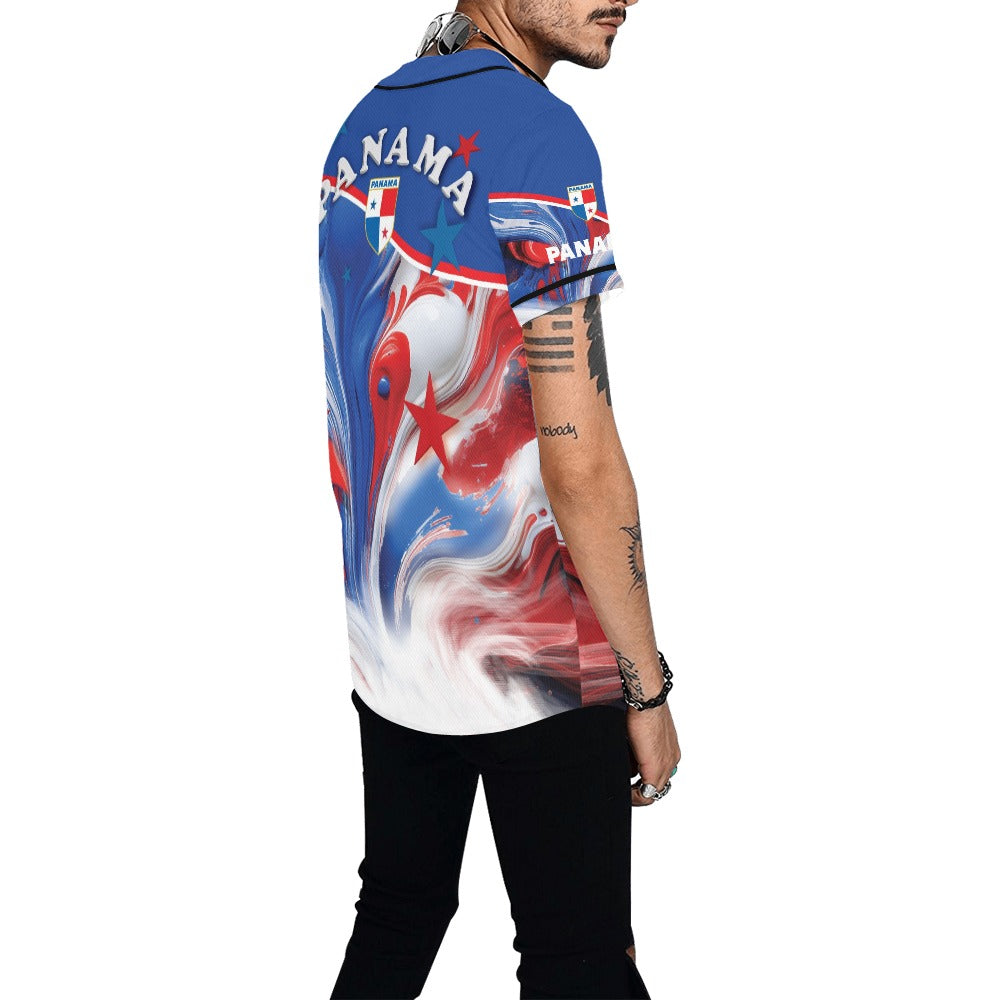 Panama Paint Men's All Over Print Baseball Jersey (T50)