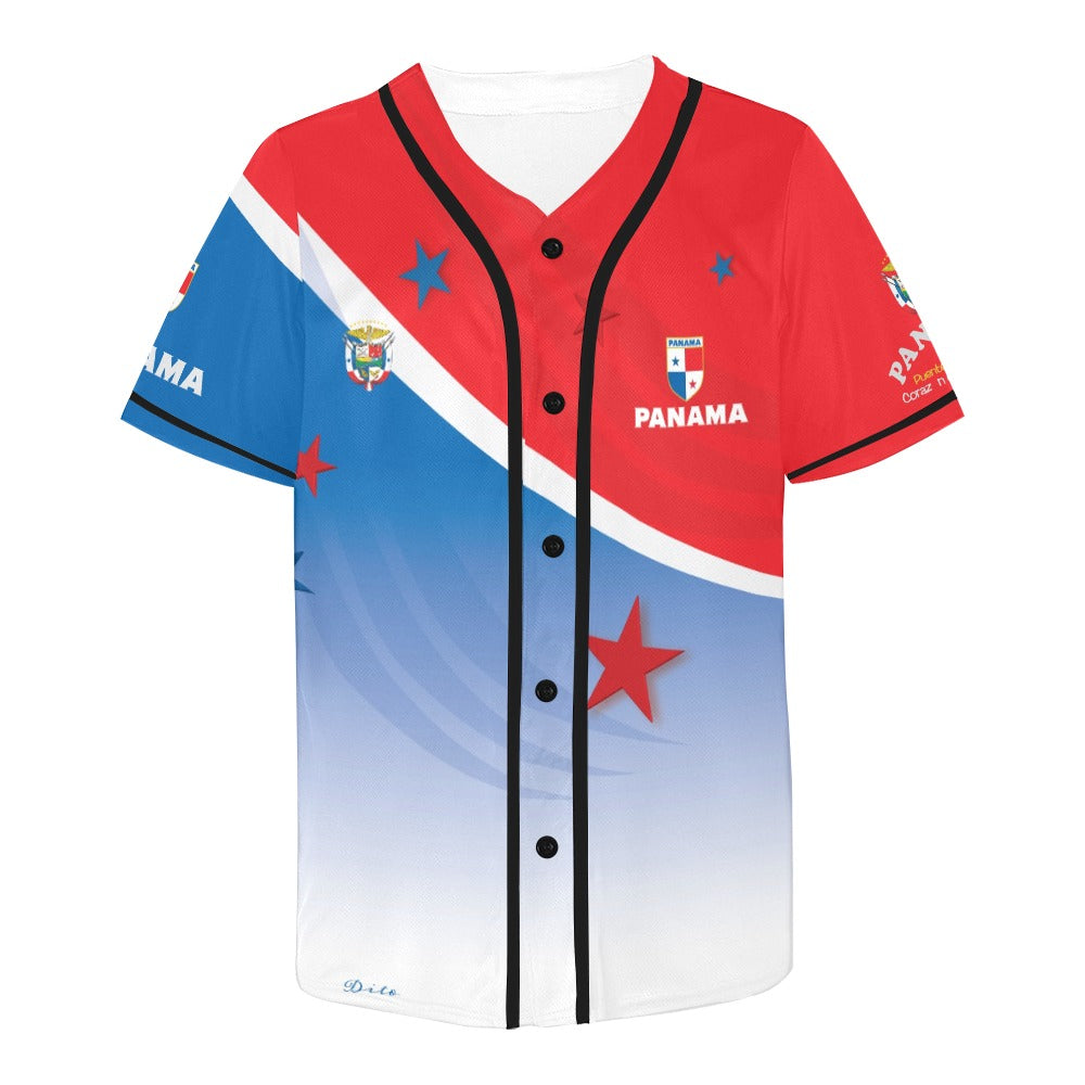 Panama Gradient Men's All Over Print Baseball Jersey (T50)