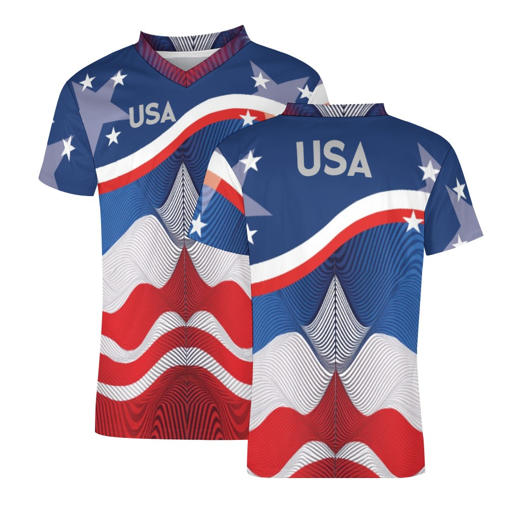 USA Football Soccer clothes V-neck