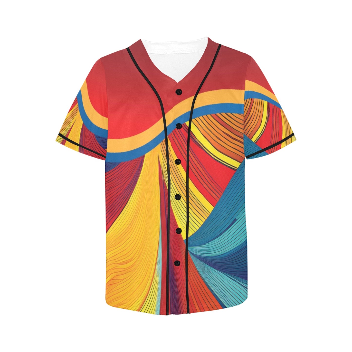 Colorful Women's All Over Print Baseball Jersey(ModelT50)