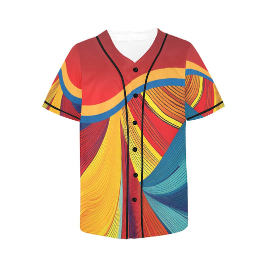 Colorful Women's All Over Print Baseball Jersey(ModelT50)