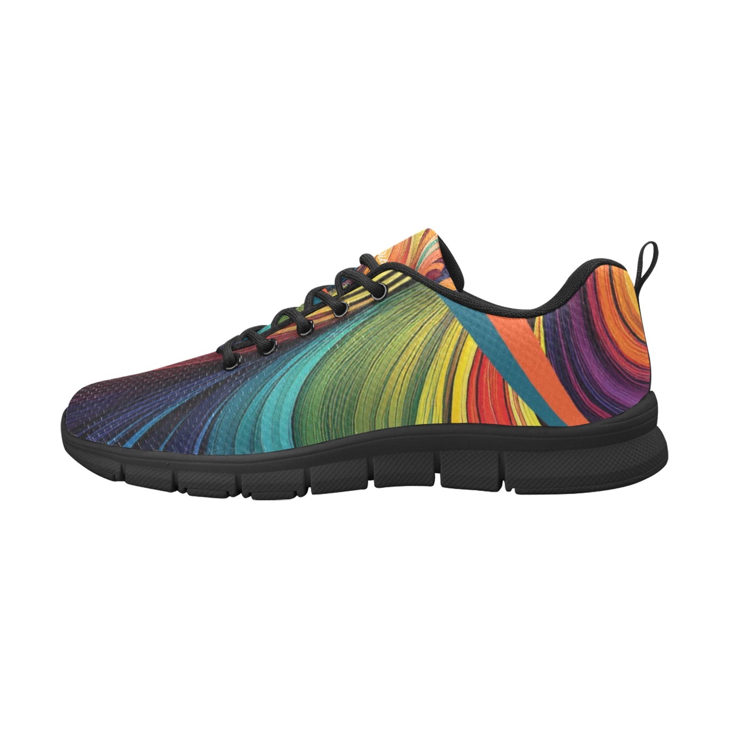 Rainbow Women's Breathable Sneakers (Model 055)