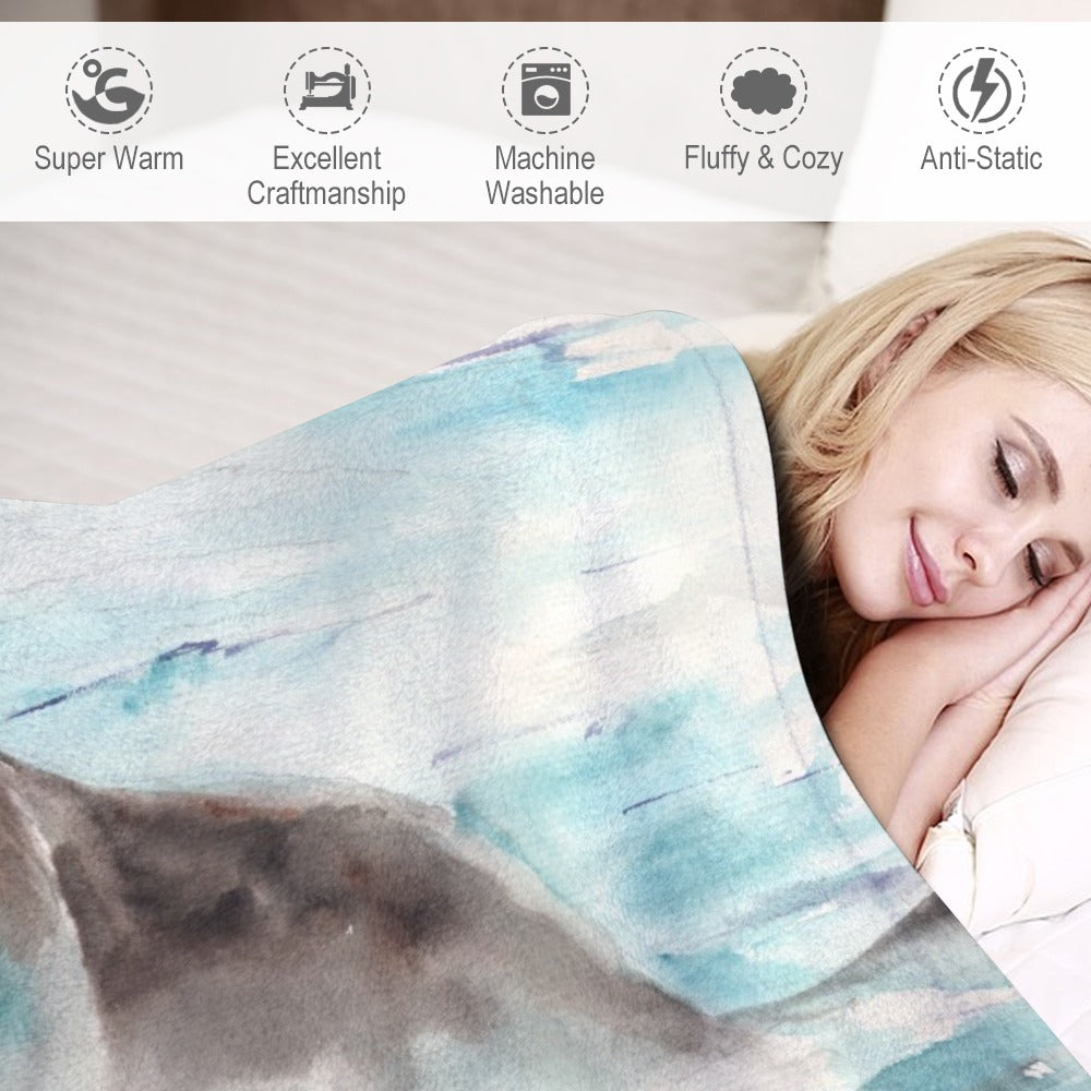 Genius Seal Ultra-Soft Flannel Blanket 60"x80"