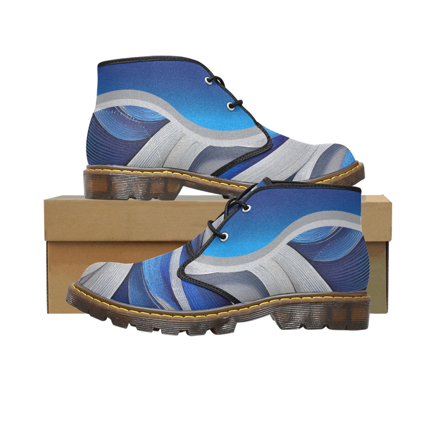 Blue Ribbon Men's Canvas Chukka Boots Shoe (Model 2402-1)