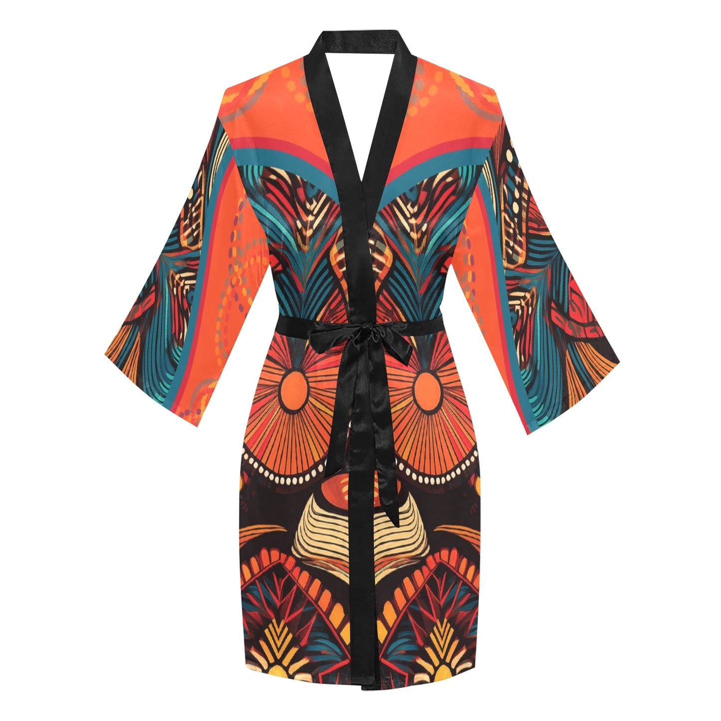 Native Women's Long Sleeve Kimono Robe