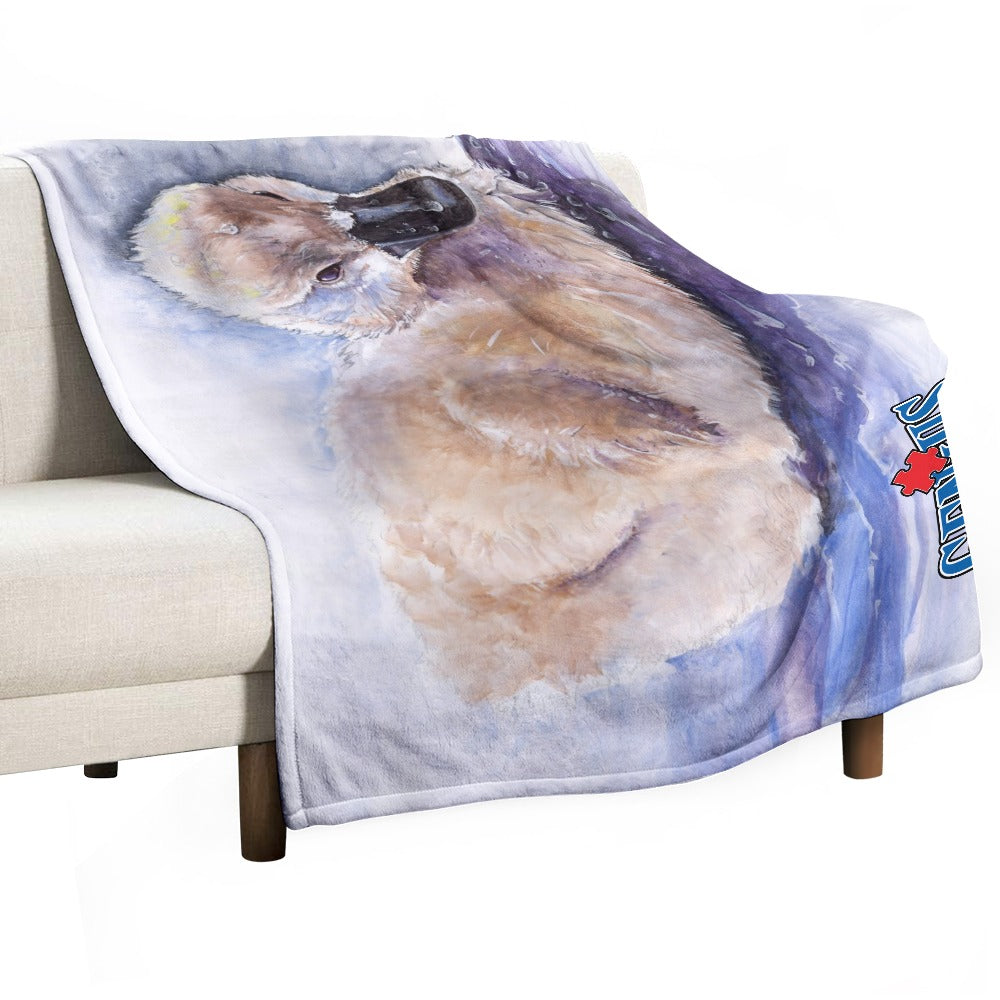 Genius Baby Swan Ultra-Soft Flannel Blanket 60"x80"