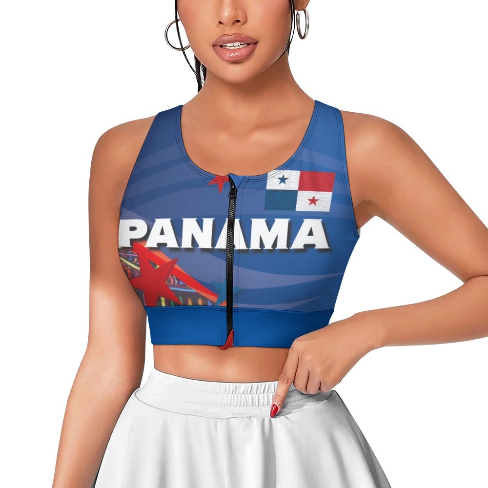 Panama Yoga Zipper Vest New Tie-Dye