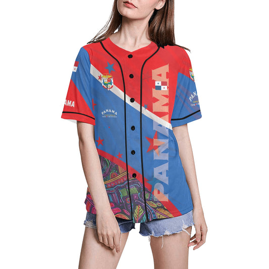 Panama Women's All Over Print Baseball Jersey(ModelT50)