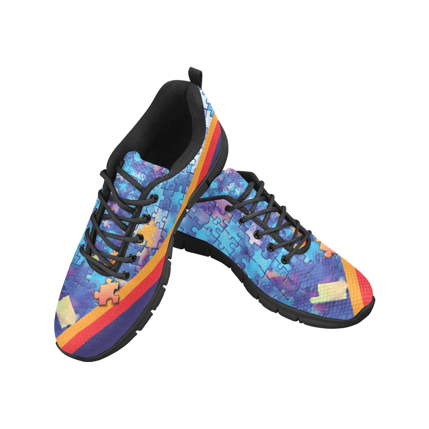 Geniuses Blue Women's Breathable Sneakers (Model 055)