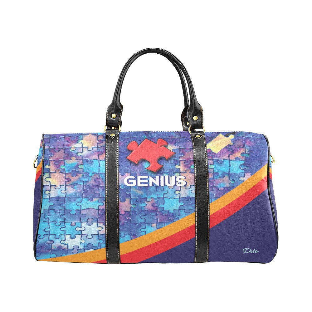 Geniuses Travel Bag Black (Small) (Model1639)