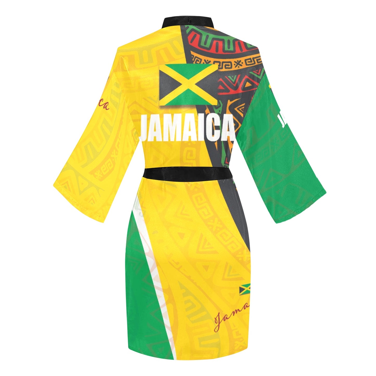 Jamaica Women's Long Sleeve Kimono Robe