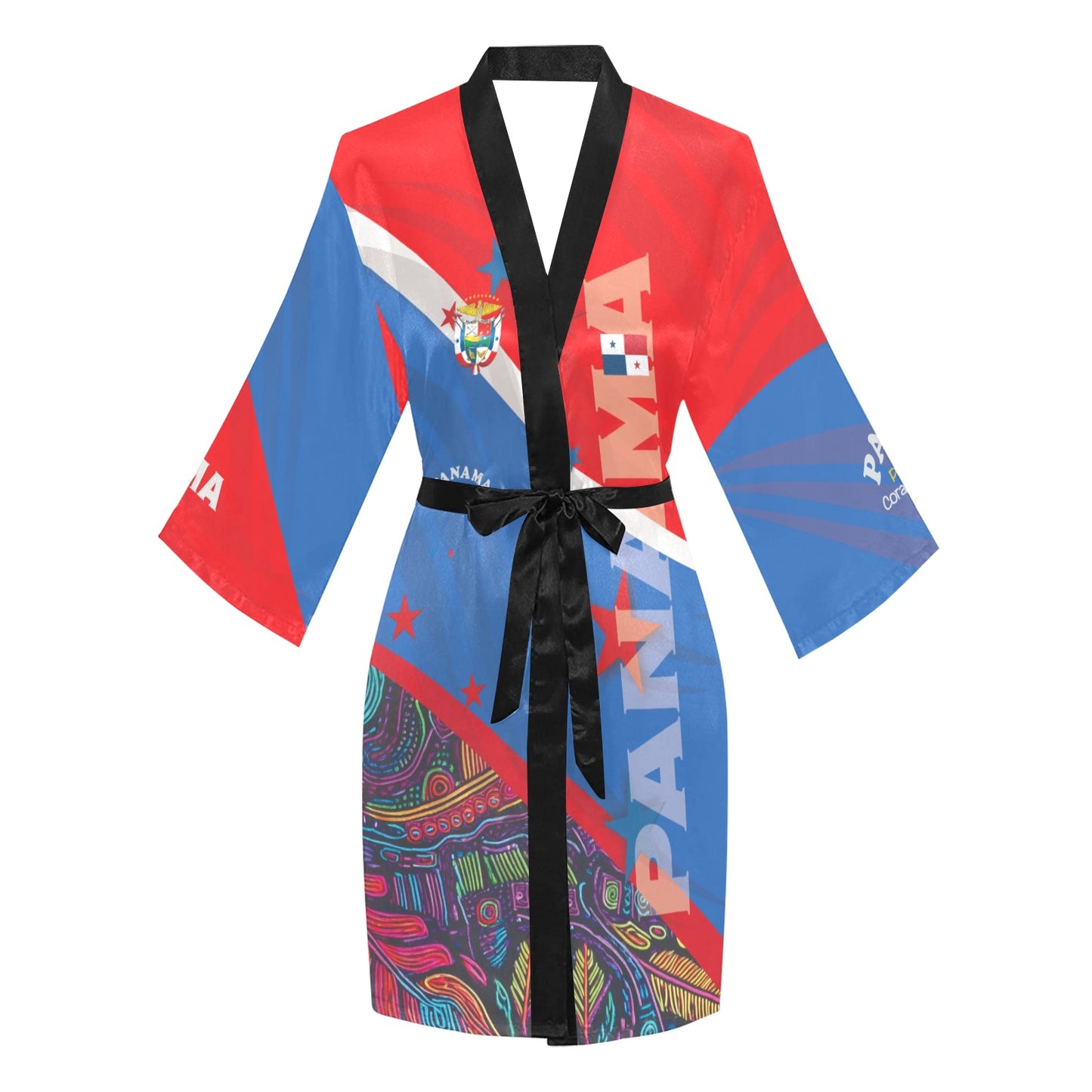 Panama Women's Long Sleeve Kimono Robe
