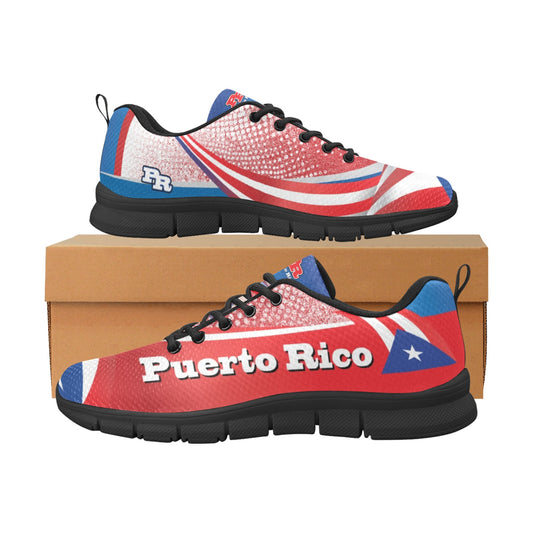Puerto Rico Dots Women's Breathable Sneakers (Model 055)