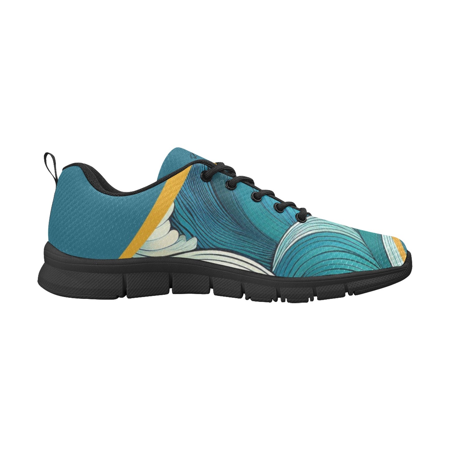 Green Wave Women's Breathable Sneakers (Model 055)