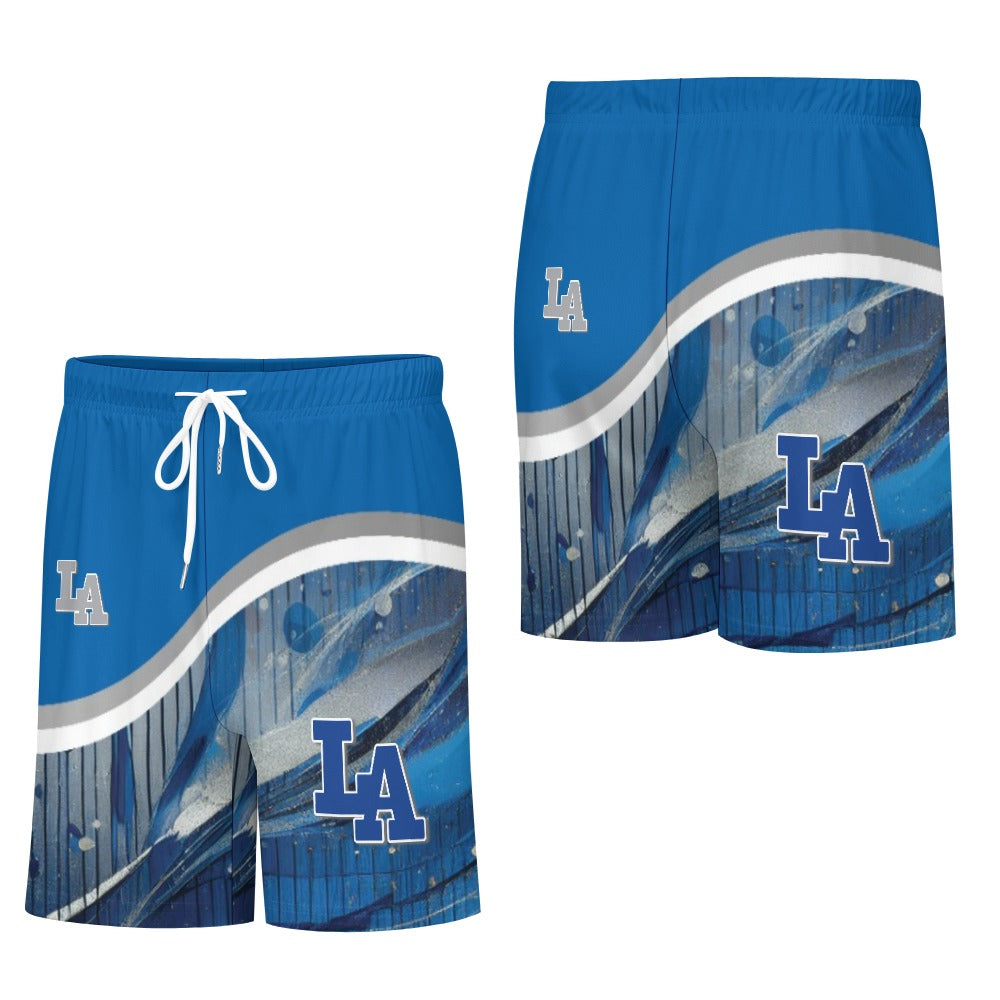 LA Blue Liquid Football suit set New