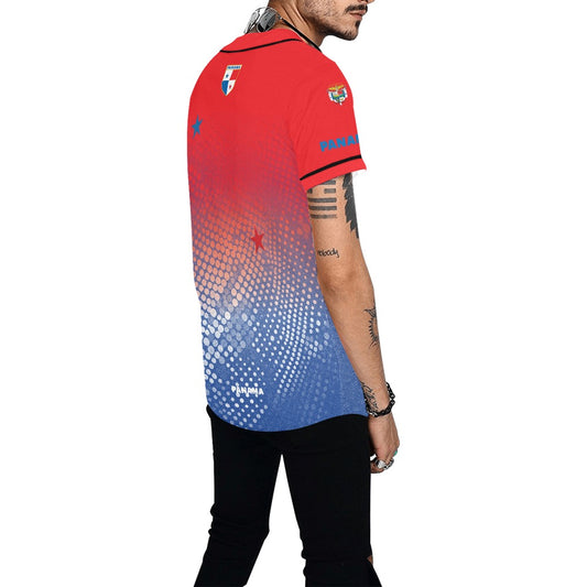 Panama Dots Men's All Over Print Baseball Jersey (T50)