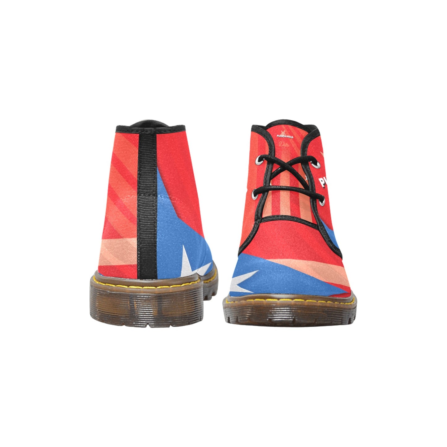 Puerto Rico Women's Canvas Chukka Boots Shoe (Model 2402-1)