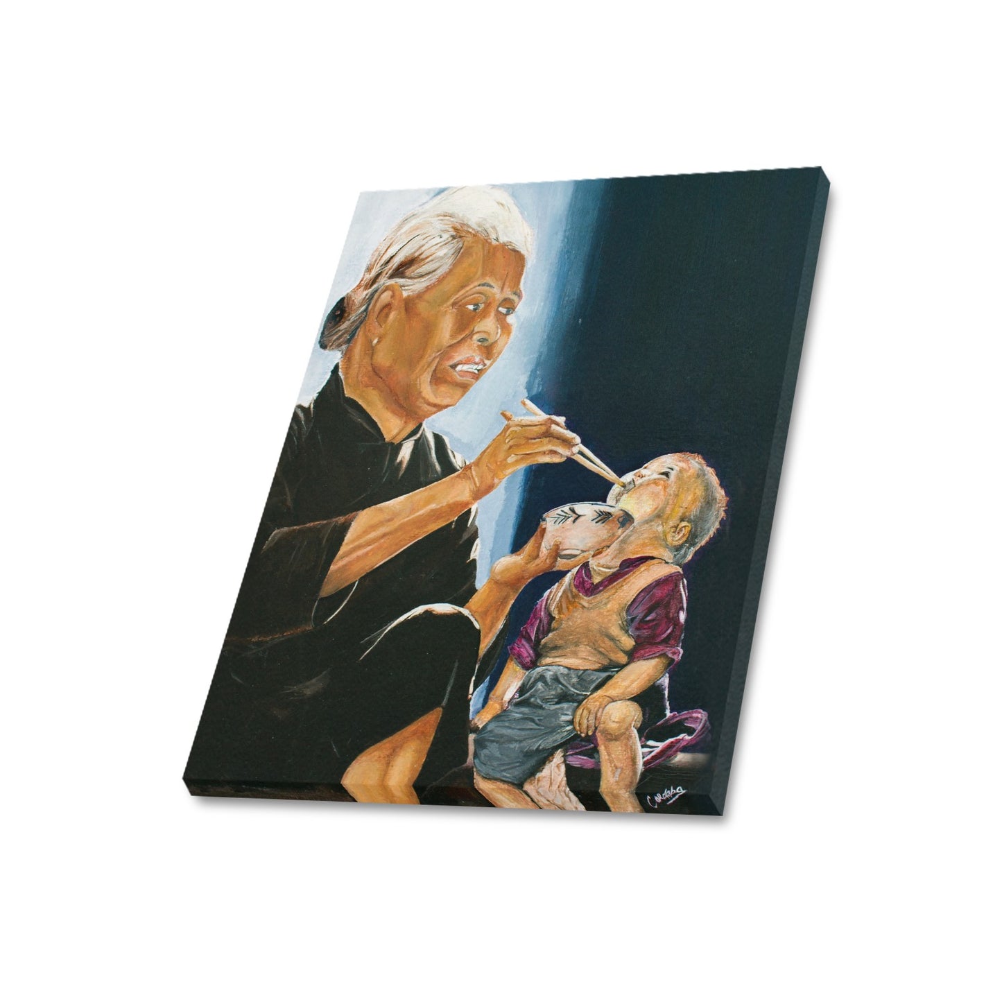 -Grandmothers Love Canvas Print 20"x24" Made in the USA
