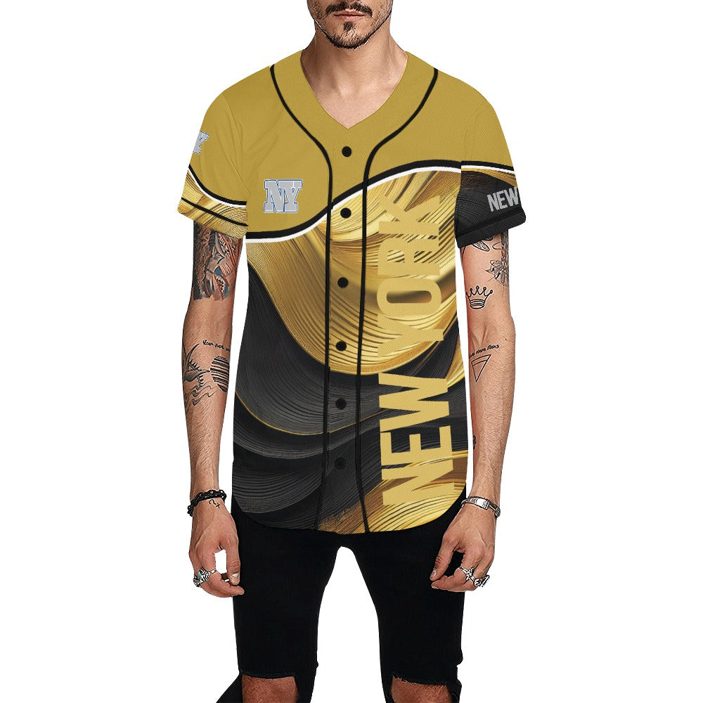 New York Jersey Men's All Over Print Baseball Jersey (T50)