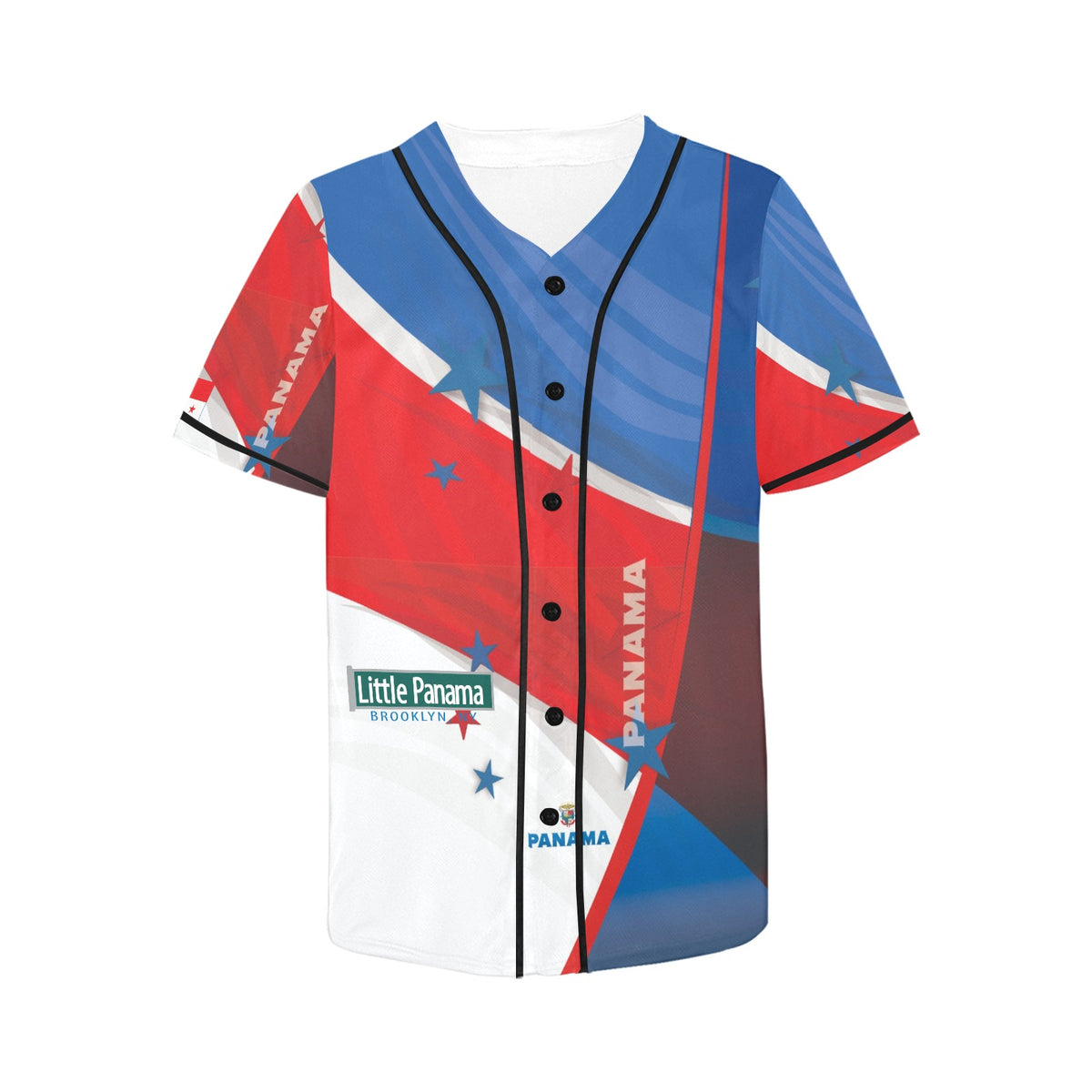 Little Panama Women's All Over Print Baseball Jersey(ModelT50)