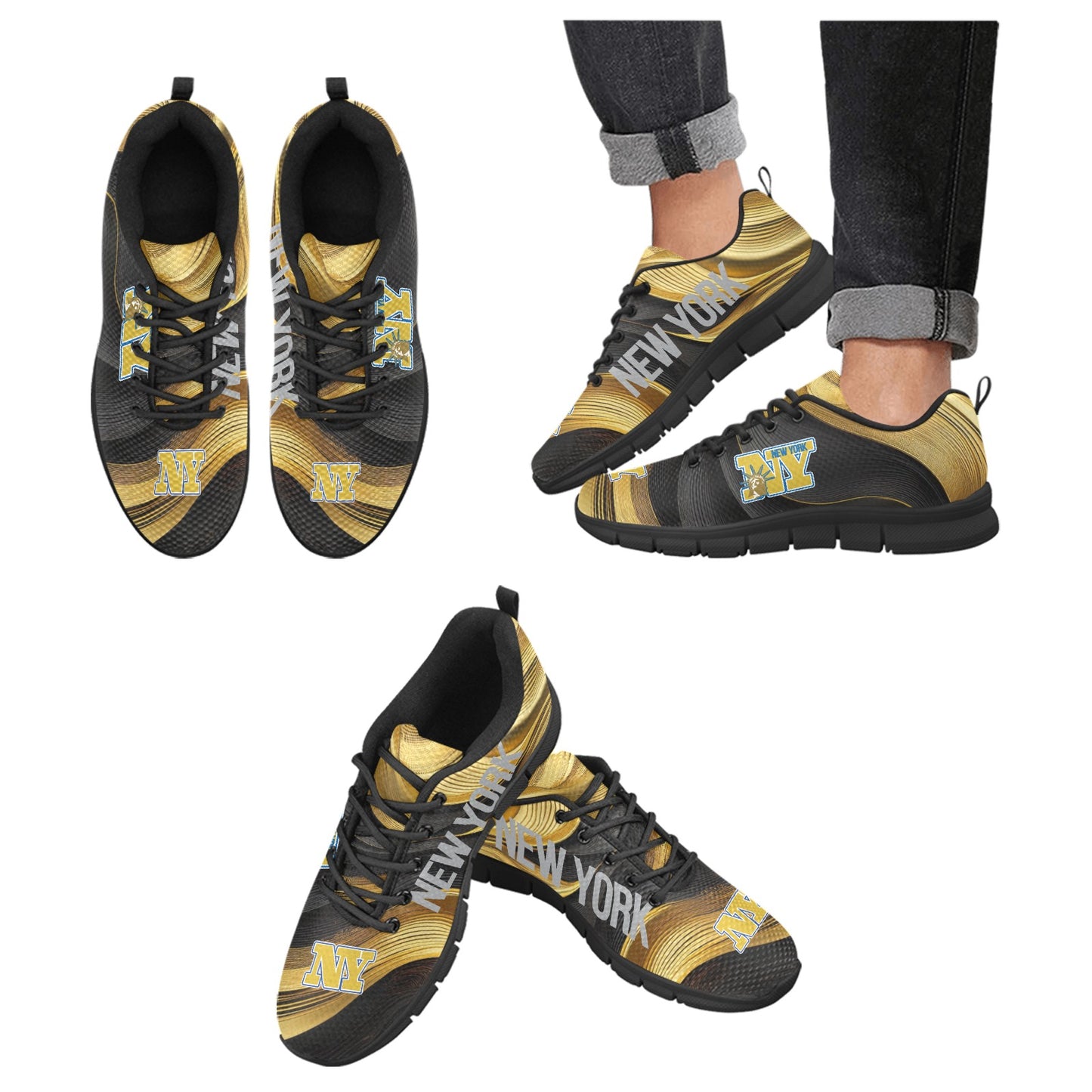 New York Men's Breathable Sneakers (Model 055)