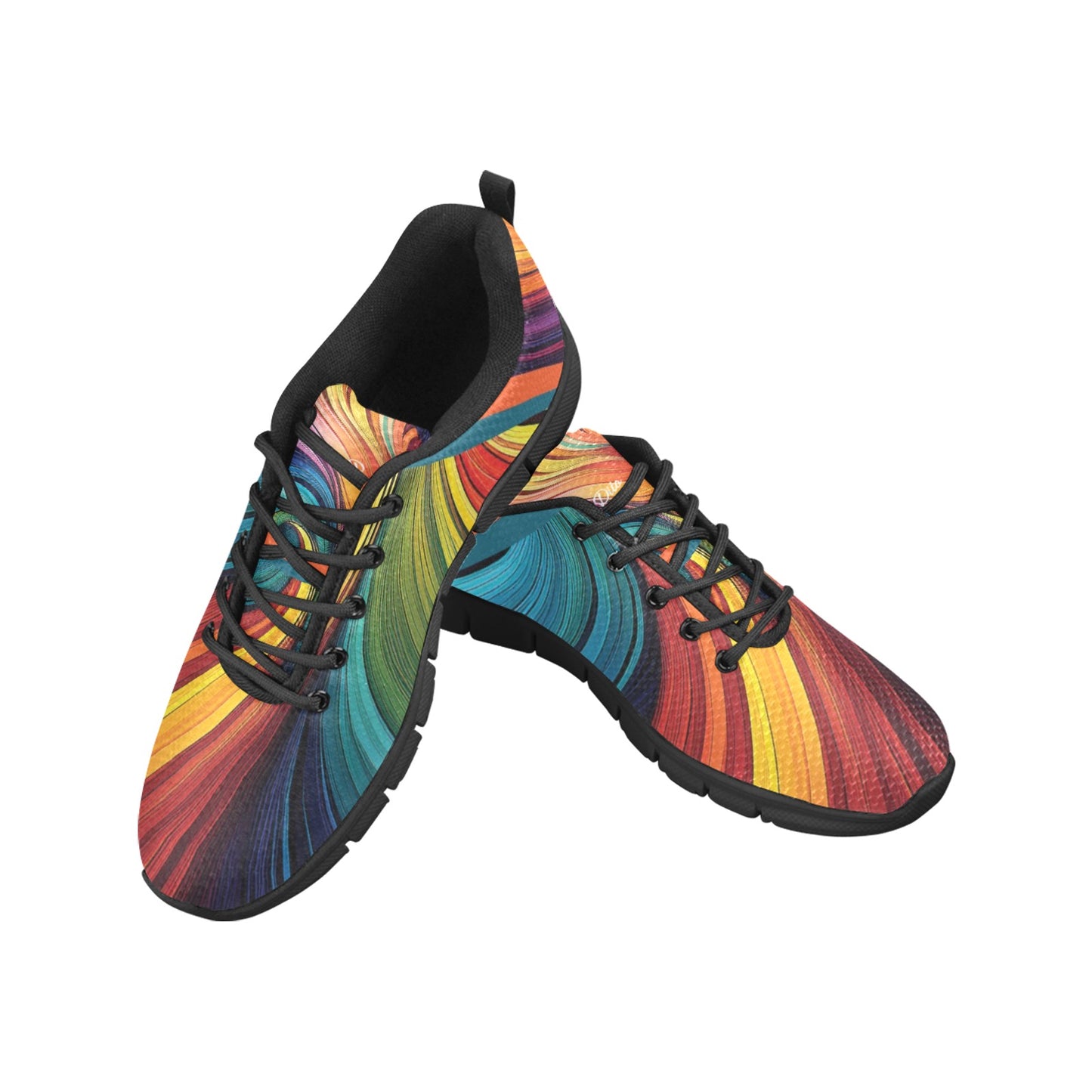 Rainbow Women's Breathable Sneakers (Model 055)