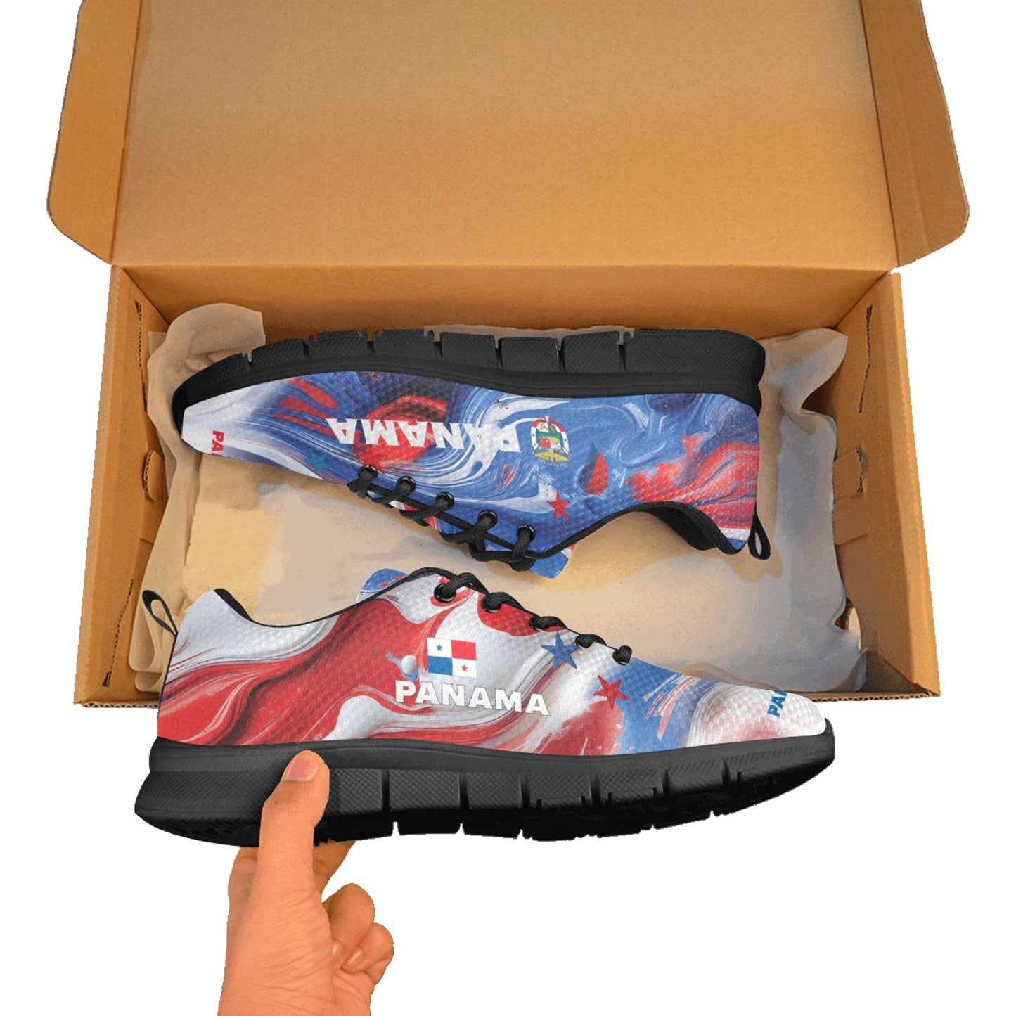 Panama Paint Men's Breathable Sneakers (Model 055)