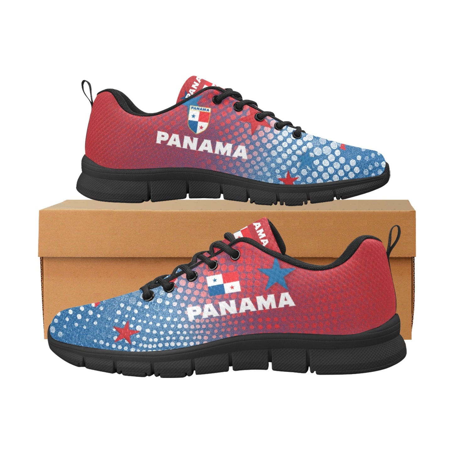 Panama Dots Men's Breathable Sneakers (Model 055)