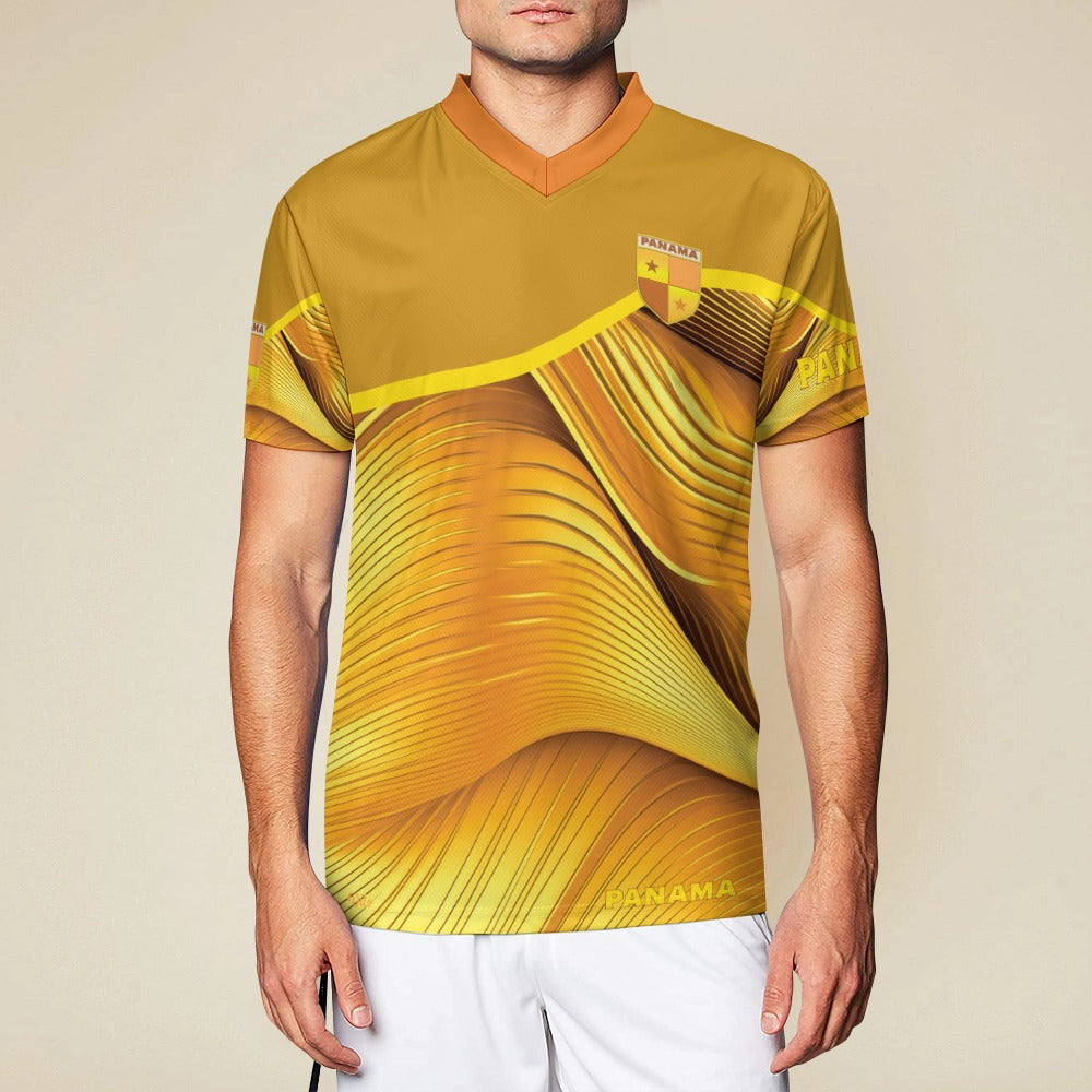 Panama Golden Football clothes V-neck