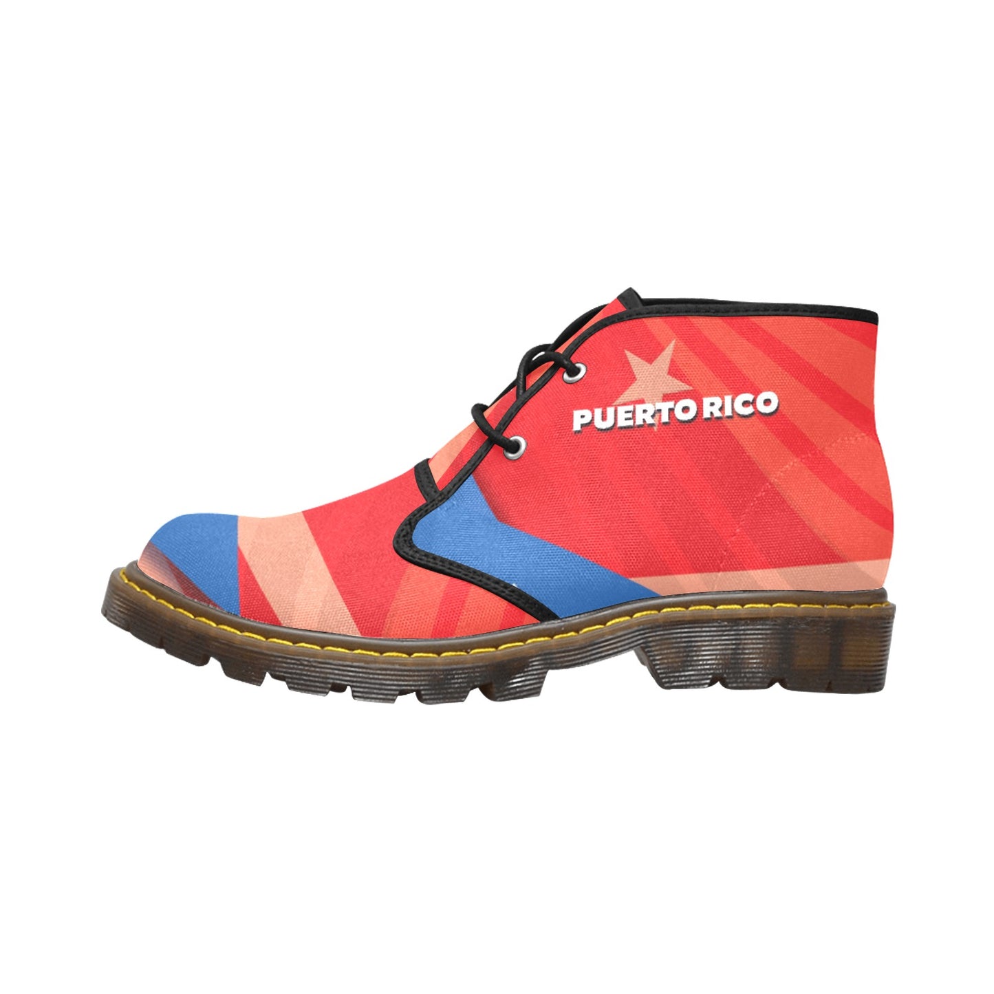 Puerto Rico Women's Canvas Chukka Boots Shoe (Model 2402-1)