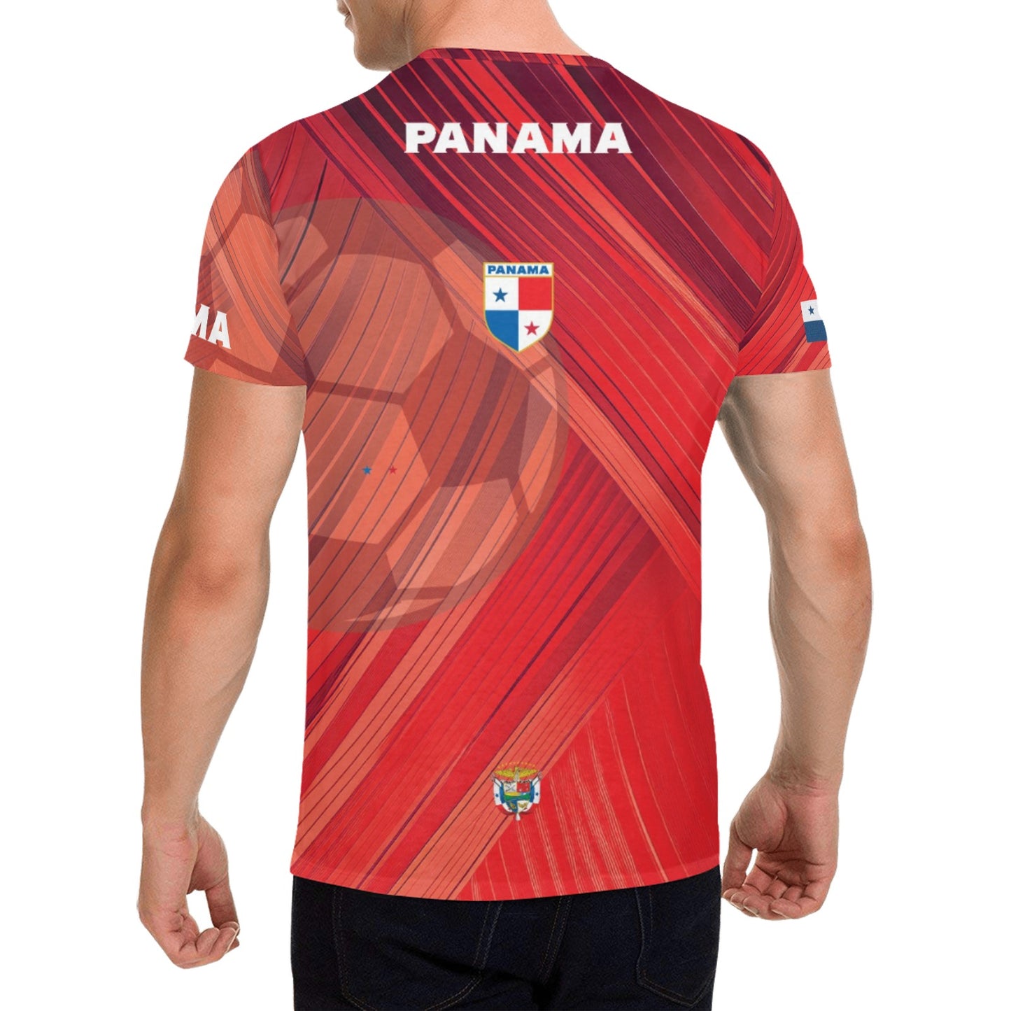 Panama Red Wave Men's All Over Print T-shirt (USA Size) (Model T40)