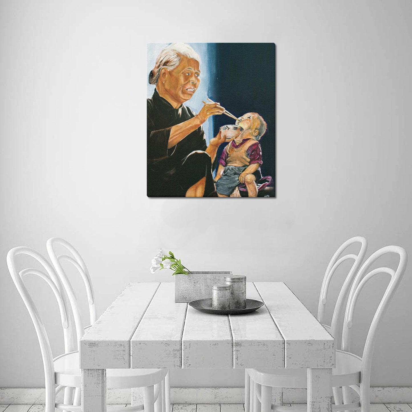 -Grandmothers Love Canvas Print 20"x24" Made in the USA