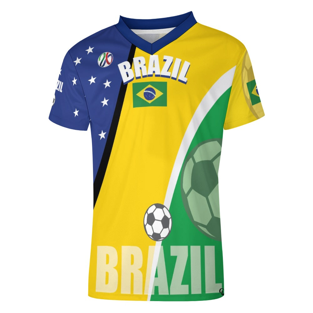 Brazil Football clothes V-neck
