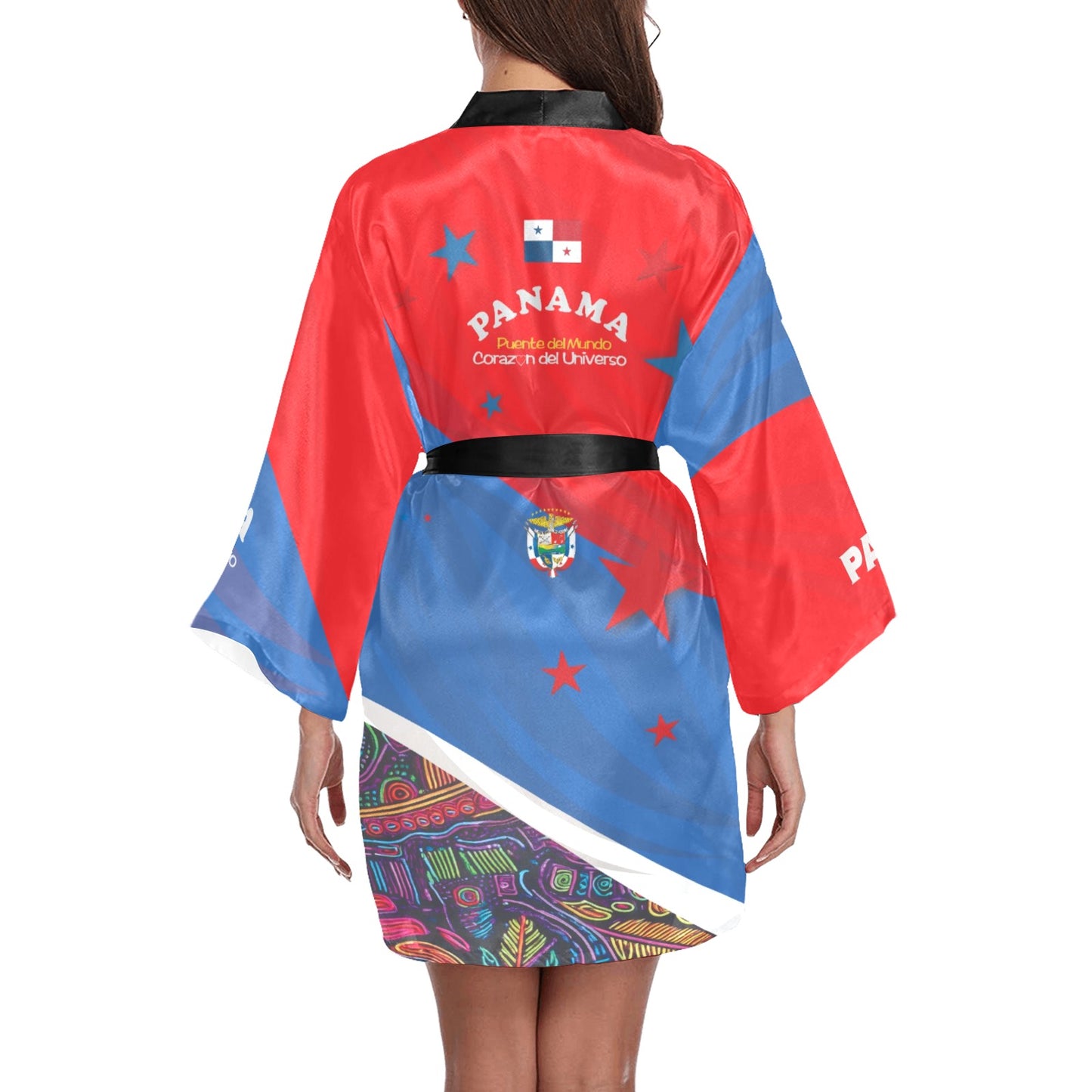 Panama Women's Long Sleeve Kimono Robe