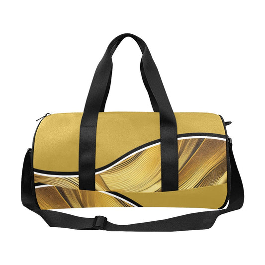 Black Gold Travel Duffel Bags (Model 1679)