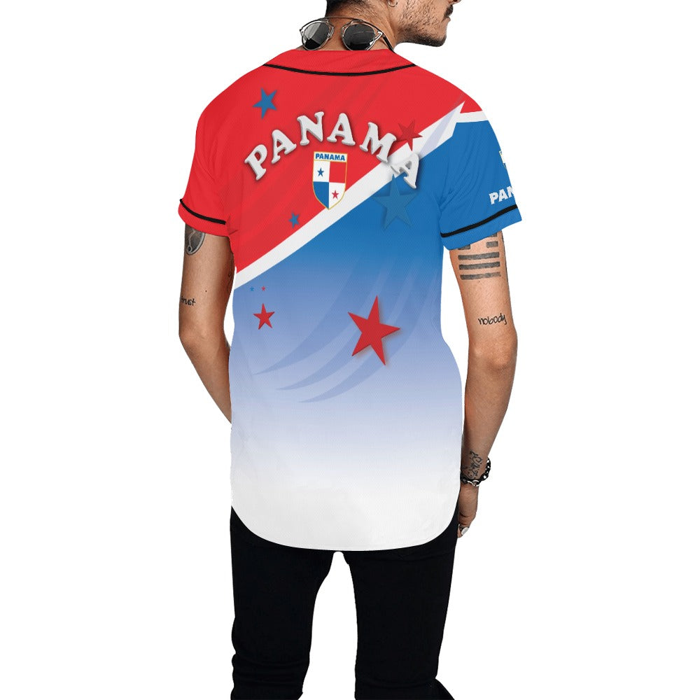 Panama Gradient Men's All Over Print Baseball Jersey (T50)