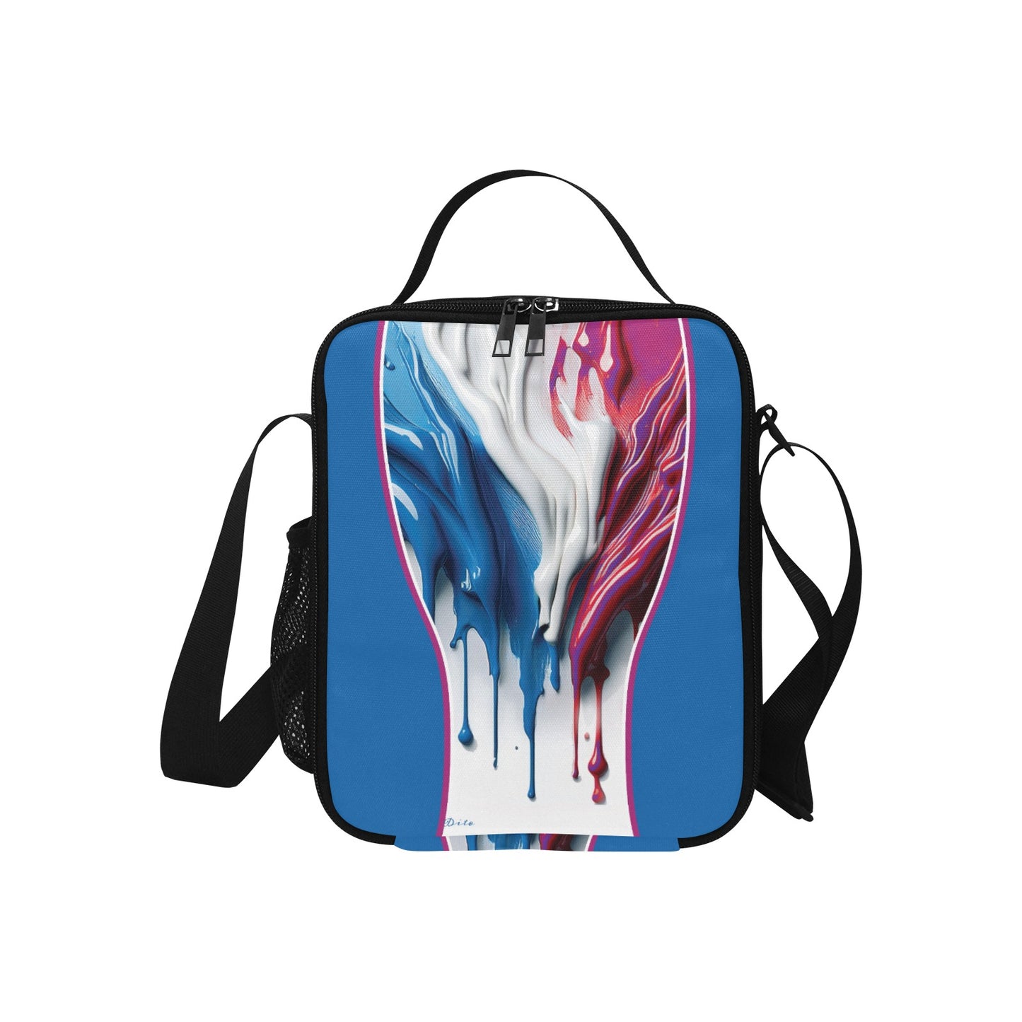 Drip All Over Print Crossbody Lunch Bag for Kids (1722)