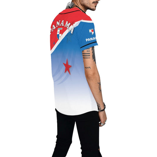 Panama Gradient Men's All Over Print Baseball Jersey (T50)