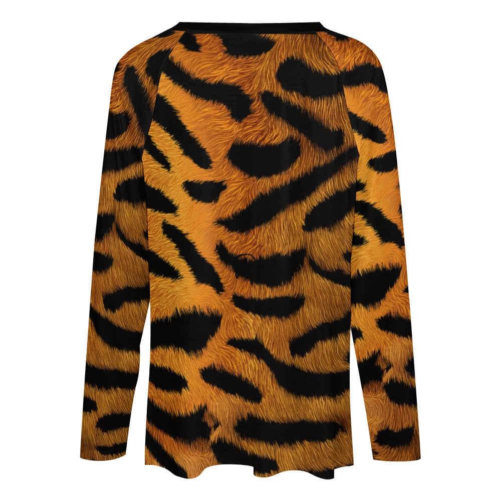 *Tiger Women's Long sleeve loose tee