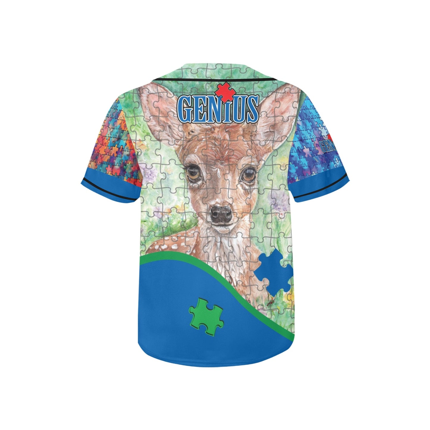Geniuses Kid's All Over Print Baseball Jersey(ModelT50)